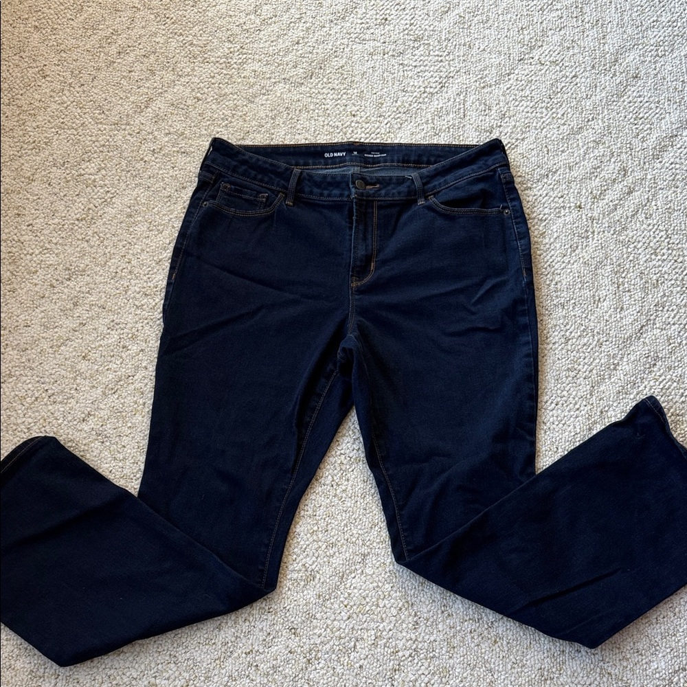 Old navy dark wash mid rise bootcut sz 14P